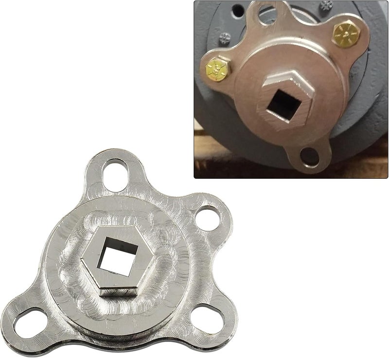 QGHAUC Crankshaft Turning Tool Engine Rotation Adapter Tool Compatible with Chevy Ford V8 Engines - Image 4